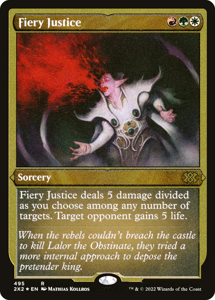 Fiery Justice  [Foil]  (2X2-495) - [Double Masters 2022]
