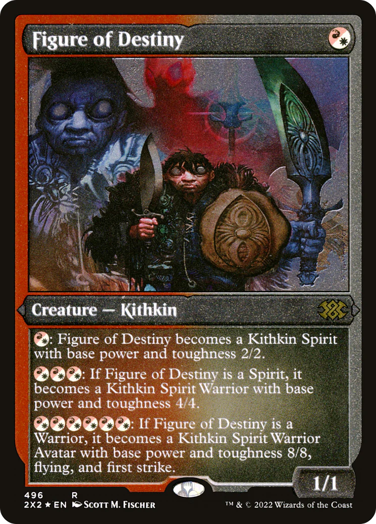 Figure of Destiny (Foil Etched)  [Foil]  (2X2-496) - [Double Masters 2022]
