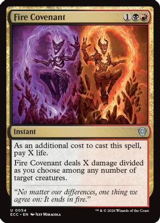 Fire Covenant  (ECC-054) - [Commander: Lorwyn Eclipsed]