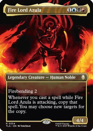 Fire Lord Azula (0334) (Borderless)  [Foil]  (TLA-334) - [Avatar: The Last Airbender]
