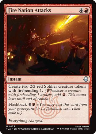 Fire Nation Attacks  [Foil]  (TLA-133) - [Avatar: The Last Airbender]
