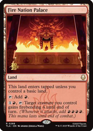 Fire Nation Palace  [Foil]  (PRE-268) - [Prerelease Cards]