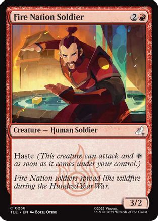 Fire Nation Soldier  [Foil]  (TLE-238) - [Avatar: The Last Airbender: Eternal-Legal]