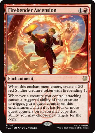 Firebender Ascension  [Foil]  (PRE-137) - [Prerelease Cards]