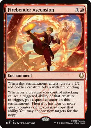Firebender Ascension  [Foil]  (TLA-137) - [Avatar: The Last Airbender]
