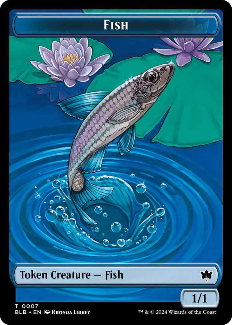 Fish  (BLB-007) - [Bloomburrow Tokens]