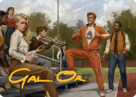 Flash Thompson, Spider-Fan Art Card (Gold-Stamped Signature)  (AASPM-001) - [Art Series: Marvel's Spider-Man]