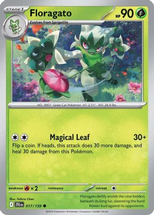 Floragato  - (017/159) Reverse Holofoil [SV09 Journey Together]