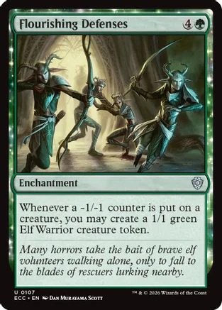 Flourishing Defenses  (ECC-107) - [Commander: Lorwyn Eclipsed]