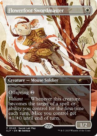 Flowerfoot Swordmaster  (SLP-046) - [Secret Lair Showdown]