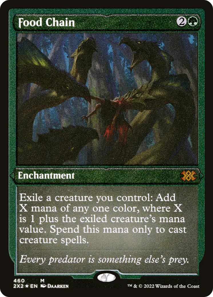 Food Chain (Foil Etched)  [Foil]  (2X2-460) - [Double Masters 2022]