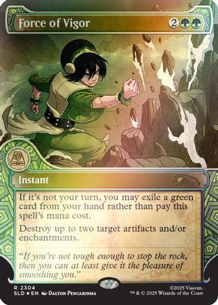 Force of Vigor (Rainbow Foil)  [Foil]  (SLD-2304) - [Secret Lair Drop Series]