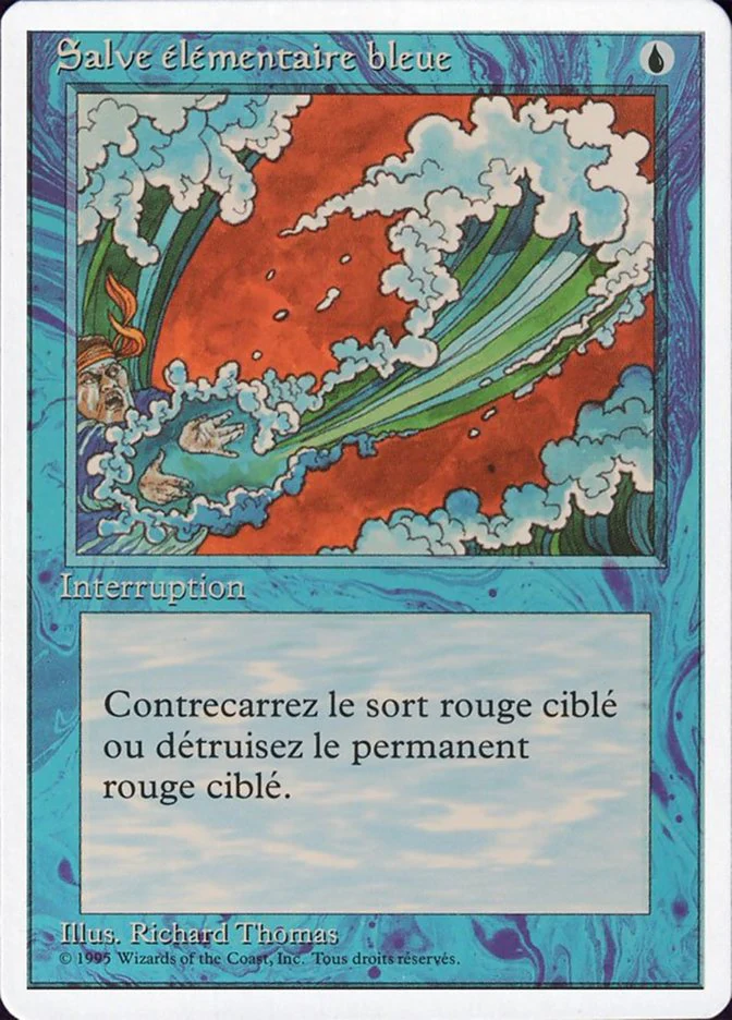 (FR) Blue Elemental Blast [Fourth Edition] (Foreign Language)