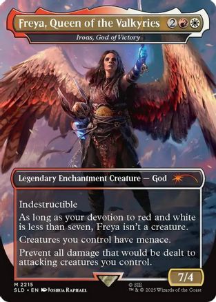 Freya, Queen of the Valkyries - Iroas, God of Victory  (SLD-2215) - [Secret Lair Drop Series]