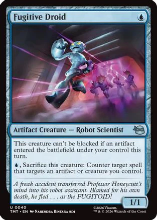 Fugitive Droid  [Foil]  (TMT-040) - [Teenage Mutant Ninja Turtles]
