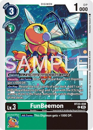 FunBeemon - BT19-045 (BT23-038) - [Hackers' Slumber]
