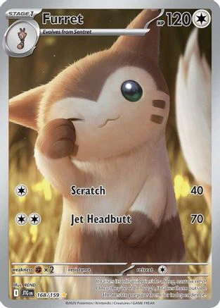 Furret - 168/159  - (168/159) Holofoil [SV09 Journey Together]