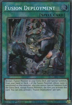 Fusion Deployment (Starlight Rare) [CH01-EN029] - THE CHRONICLES DECK: The Fallen & The Virtuous (All-Foil Edition) 1st Edition - Starlight Rare