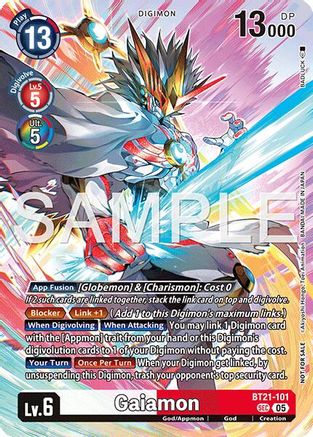 Gaiamon (2026 Dash Pack Campaign) (Alternate Art - Chinese) (BT21-101) - [World Convergence] Foil