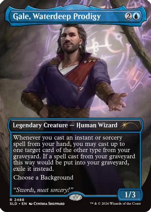 Gale, Waterdeep Prodigy  (SLD-2488) - [Secret Lair Drop Series]