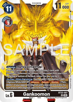Gankoomon (BT23-057) - [Hackers' Slumber] Foil