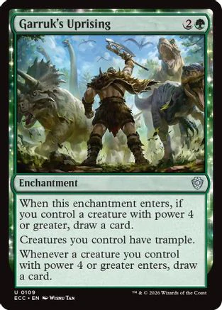 Garruk's Uprising  (ECC-109) - [Commander: Lorwyn Eclipsed]