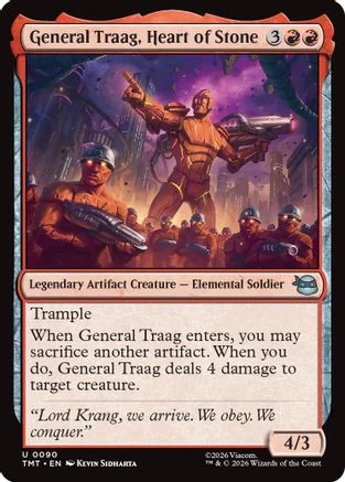 General Traag, Heart of Stone  [Foil]  (TMT-090) - [Teenage Mutant Ninja Turtles]
