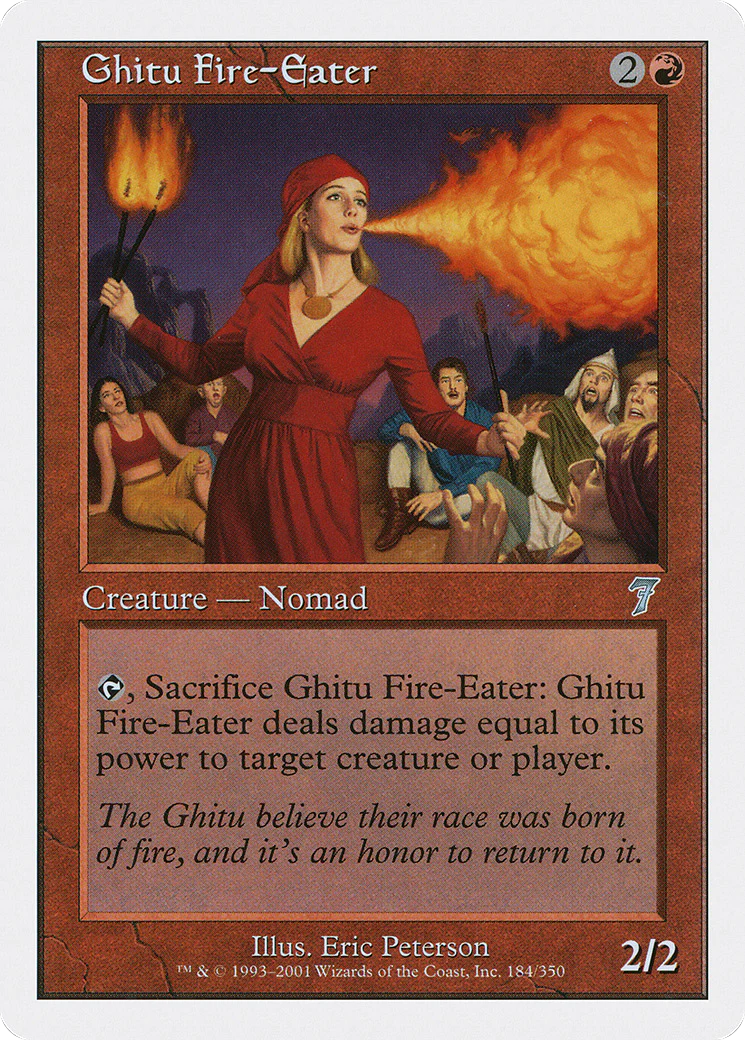 Ghitu Fire-Eater  (7ED-184) - [Seventh Edition]