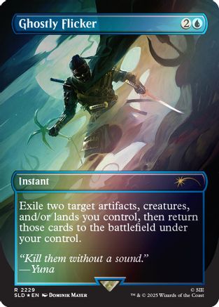Ghostly Flicker (Rainbow Foil)  [Foil]  (SLD-2229) - [Secret Lair Drop Series]