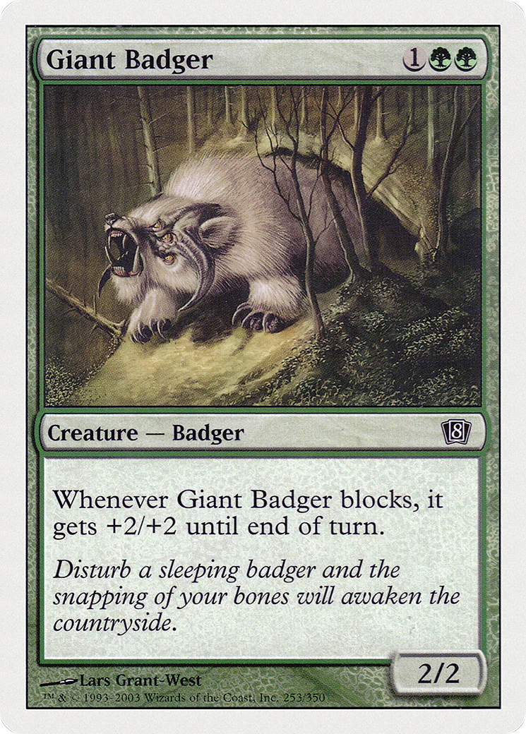 Giant Badger  (8ED-253) - [Eighth Edition]