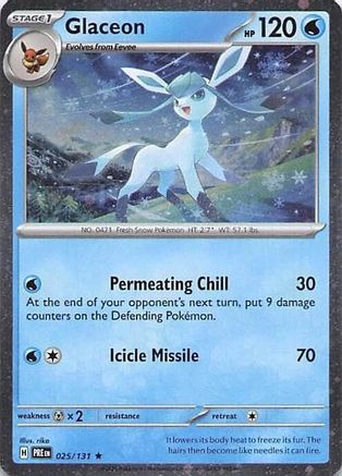 Glaceon - 025/131 (Cosmos Holo)  - (025/131) Holofoil [Miscellaneous Cards & Products]
