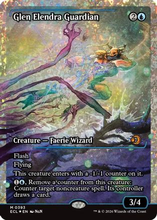 Glen Elendra Guardian (0393) (Showcase) (Fracture Foil)  [Foil]  (ECL-393) - [Lorwyn Eclipsed]