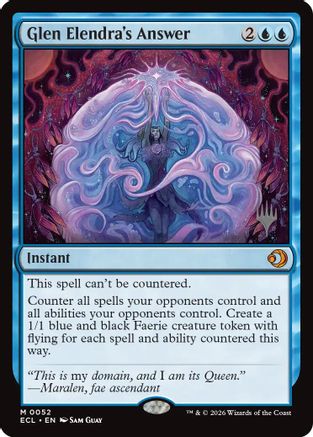 Glen Elendra's Answer  (PPECL-052) - [Promo Pack: Lorwyn Eclipsed]