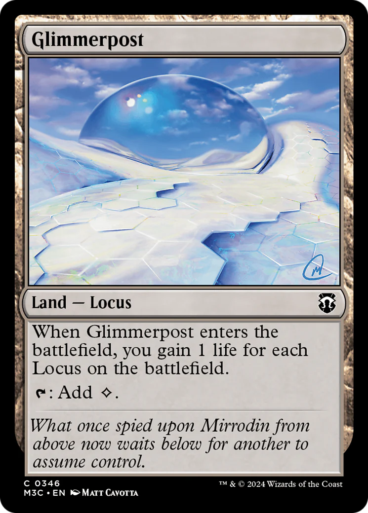Glimmerpost  [Foil]  (M3C-346) - [Modern Horizons 3 Commander]