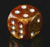 GLITTER 12D6 GOLD/SILVER 16MM