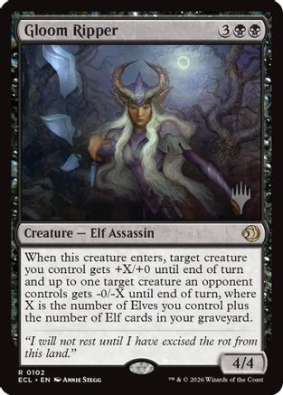 Gloom Ripper  [Foil]  (PPECL-102) - [Promo Pack: Lorwyn Eclipsed]