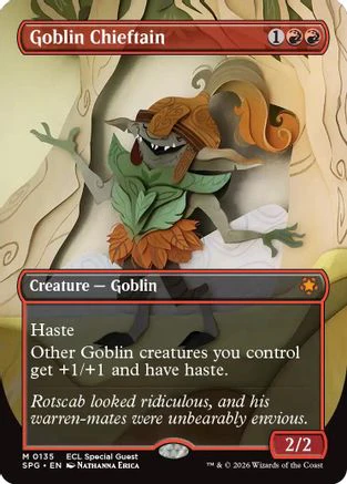 Goblin Chieftain (Borderless)  (SPG-135) - [Special Guests]