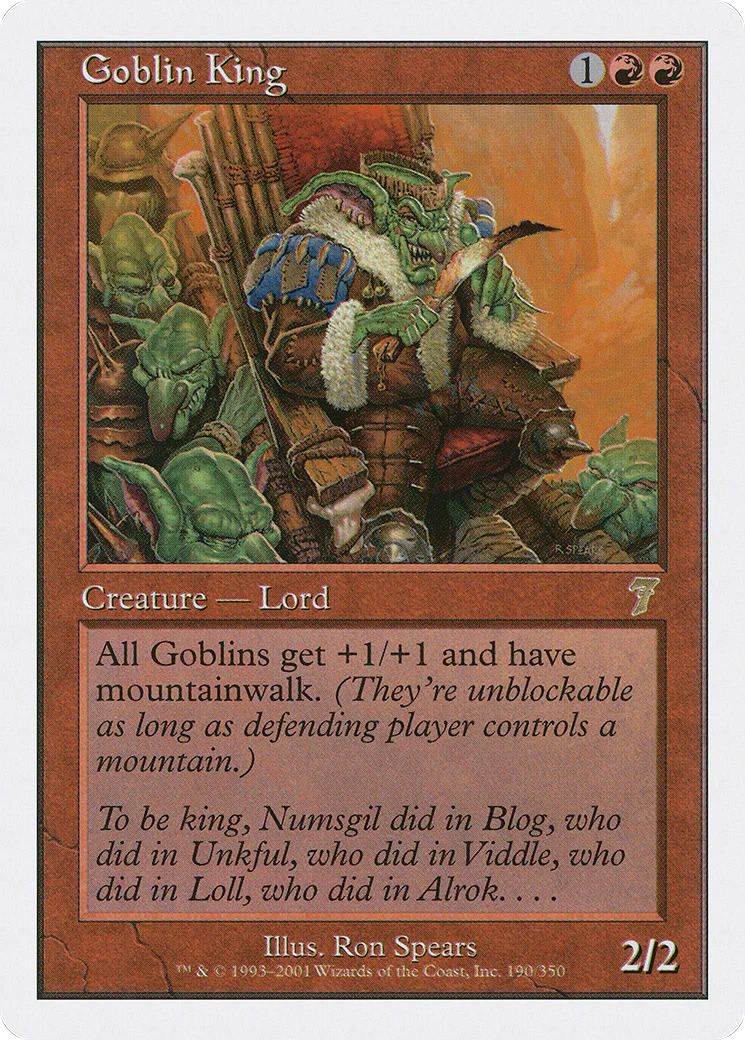 Goblin King  (7ED-190) - [Seventh Edition]