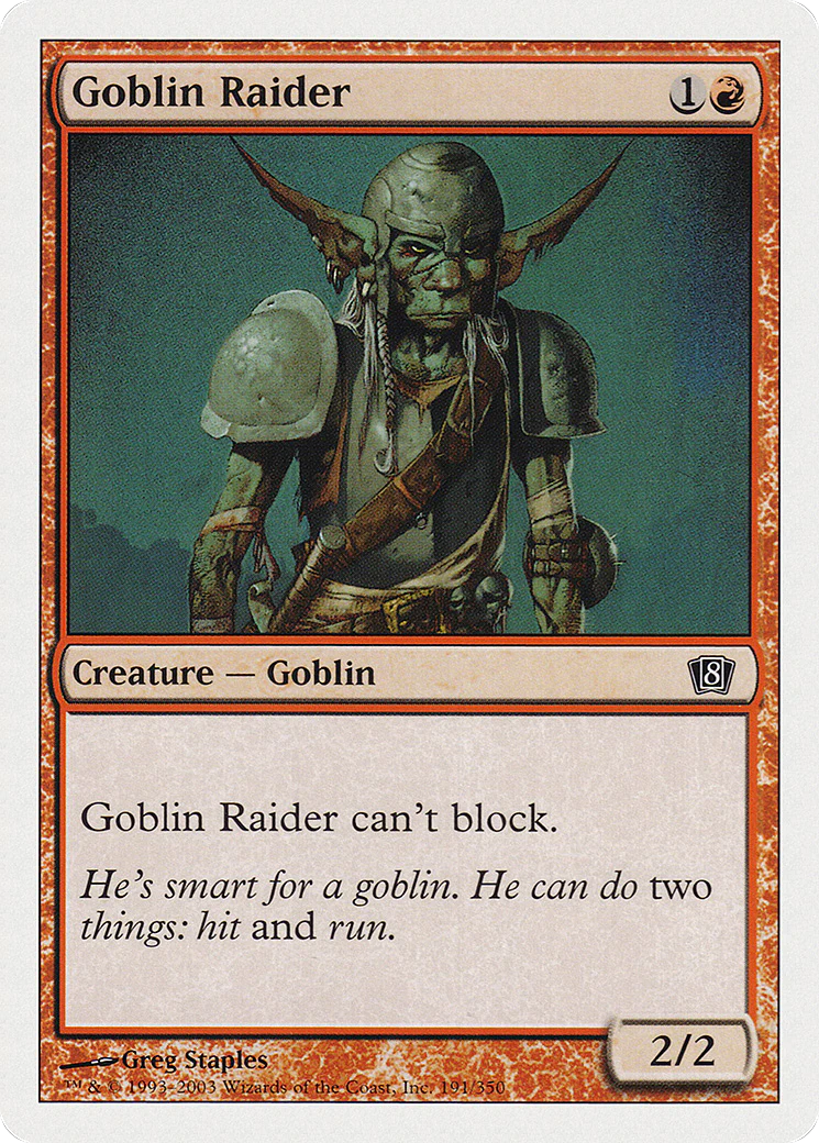 Goblin Raider  (8ED-191) - [Eighth Edition]