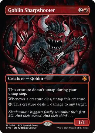 Goblin Sharpshooter (Borderless)  [Foil]  (SPG-136) - [Special Guests]