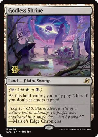 Godless Shrine  [Foil]  (PRE-254) - [Prerelease Cards]