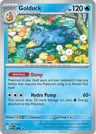 Golduck - 008  - (008) Holofoil [ME Mega Evolution Promo]