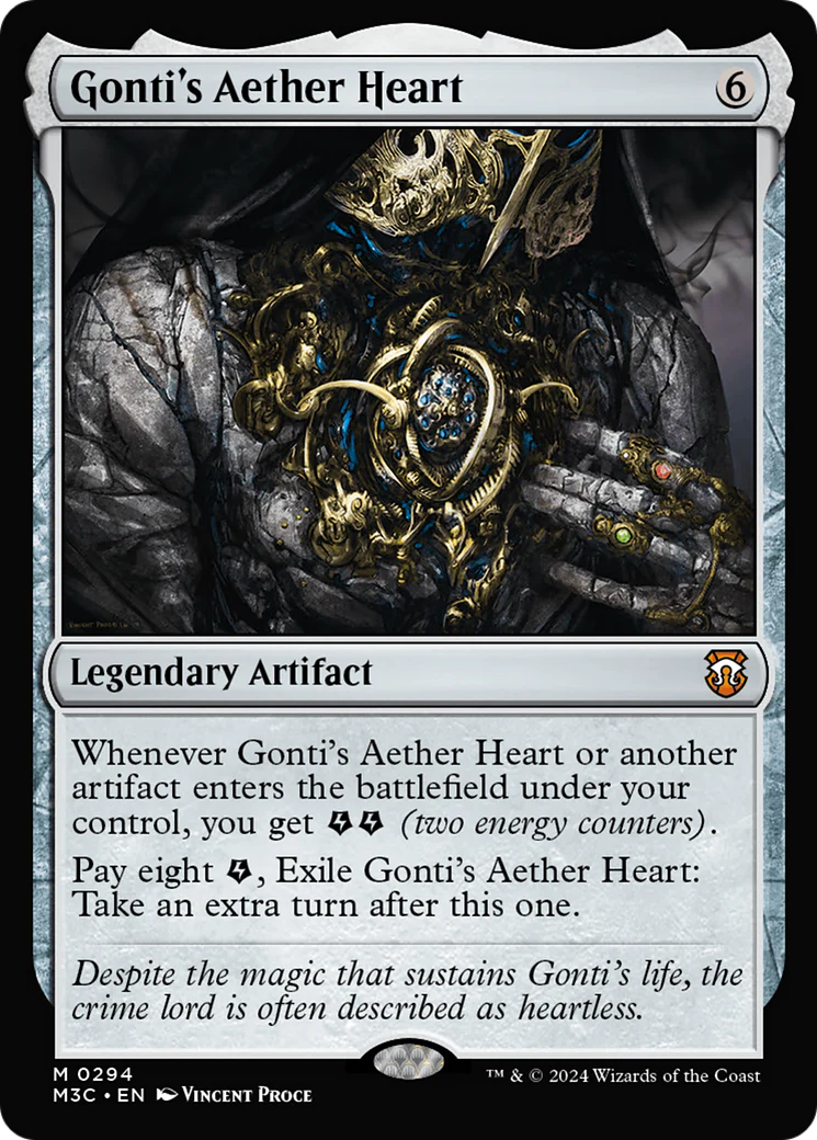 Gonti's Aether Heart  [Foil]  (M3C-294) - [Modern Horizons 3 Commander]
