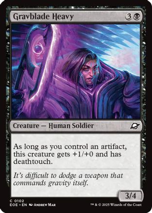 Gravblade Heavy  [Foil]  (EOE-102) - [Edge of Eternities]