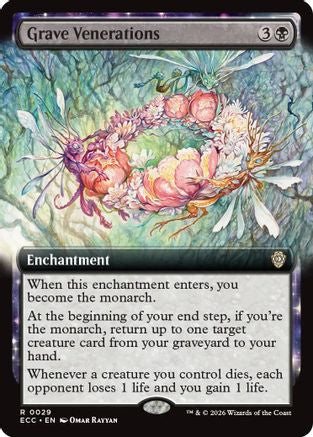 Grave Venerations (Extended Art)  (ECC-029) - [Commander: Lorwyn Eclipsed]