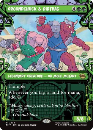 Groundchuck & Dirtbag (Showcase)  [Foil]  (TMT-238) - [Teenage Mutant Ninja Turtles]