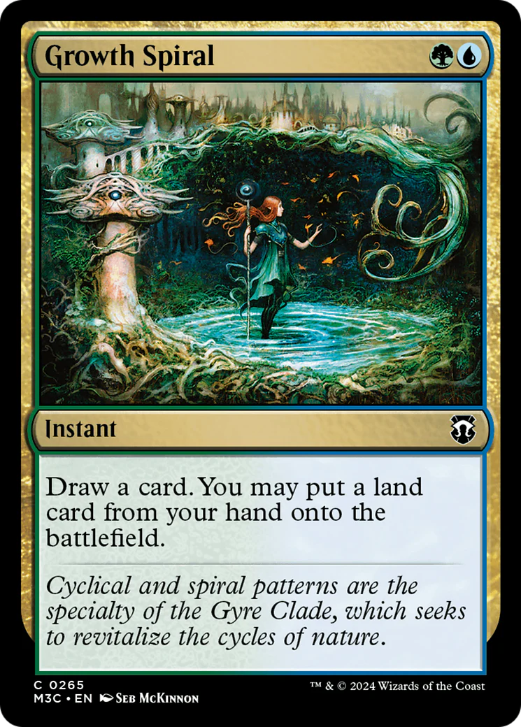 Growth Spiral  [Foil]  (M3C-265) - [Modern Horizons 3 Commander]