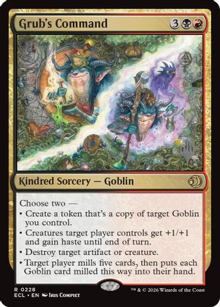 Grub's Command  (PPECL-228) - [Promo Pack: Lorwyn Eclipsed]