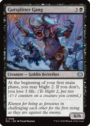 Gutsplitter Gang  [Foil]  (ECL-106) - [Lorwyn Eclipsed]