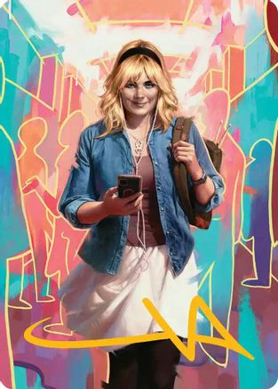 Gwen Stacy Art Card (Gold-Stamped Signature) (13/54)  (AASPM-013) - [Art Series: Marvel's Spider-Man]
